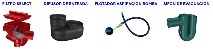 Accesorios equipos pluviales