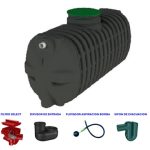 Deposito reutilizacion aguas pluviales 2500 litros con Kit de Filtracion